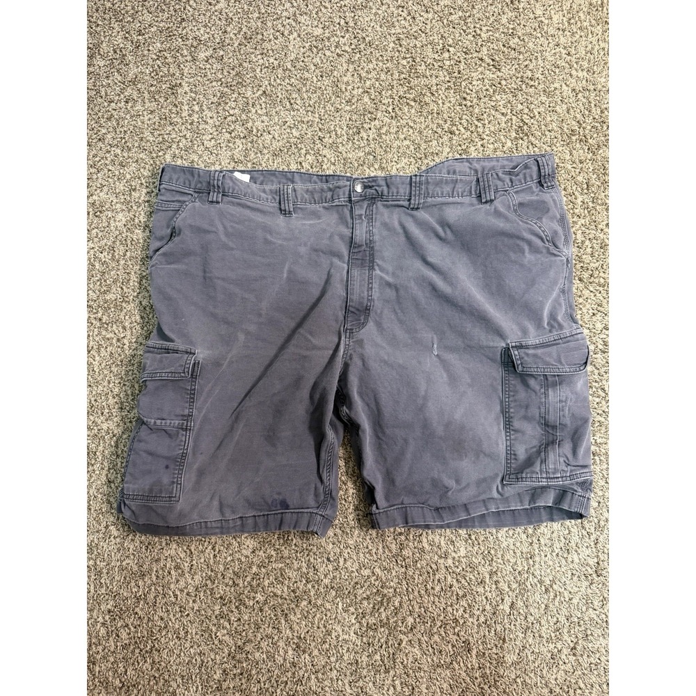 Carhartt‎ Cargo Shorts Mens 54 Gray Relaxed Fit Canvas Stretch Workwear Casual